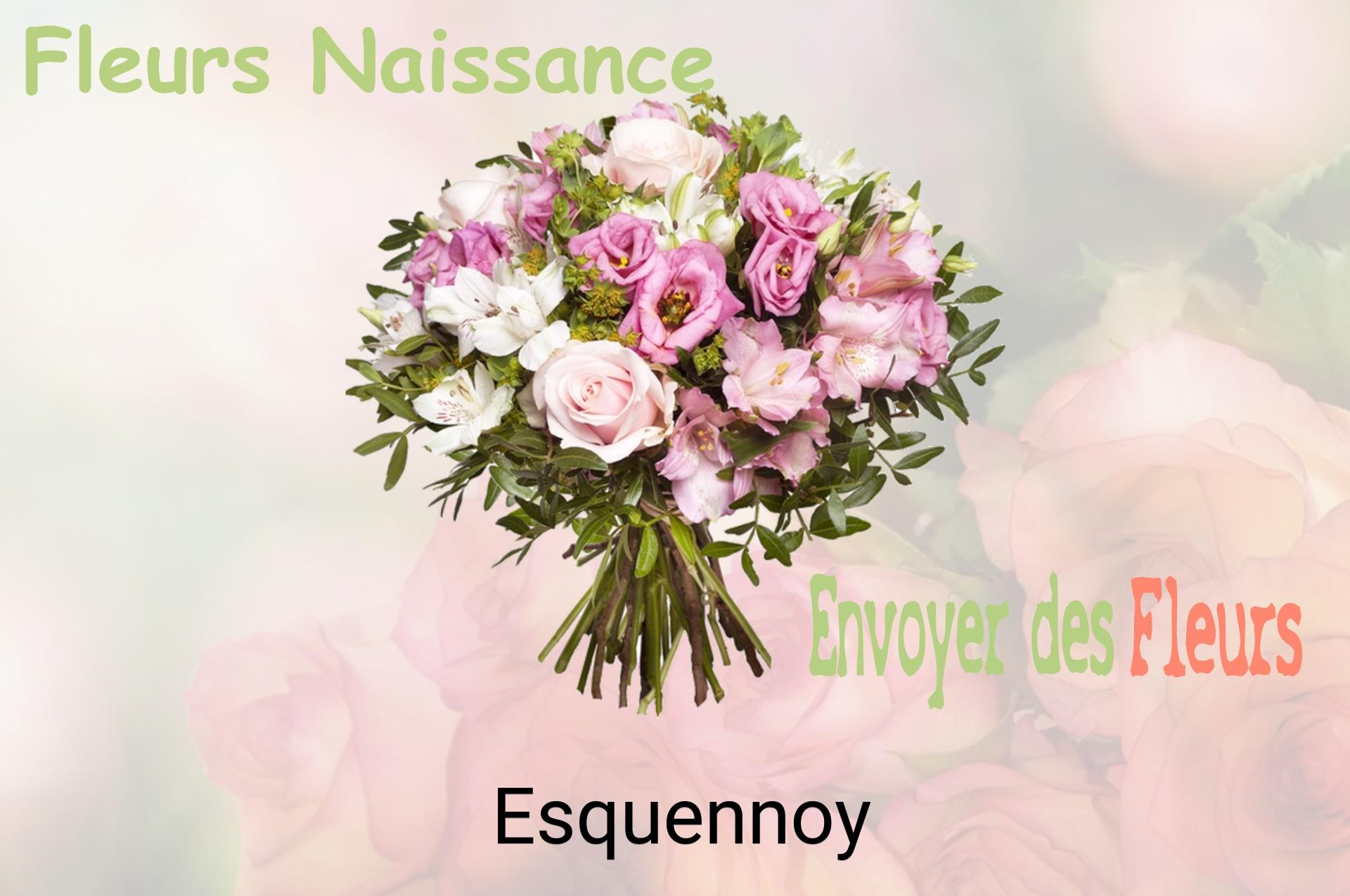 Bouquet de fleurs de naissance livré à Esquennoy